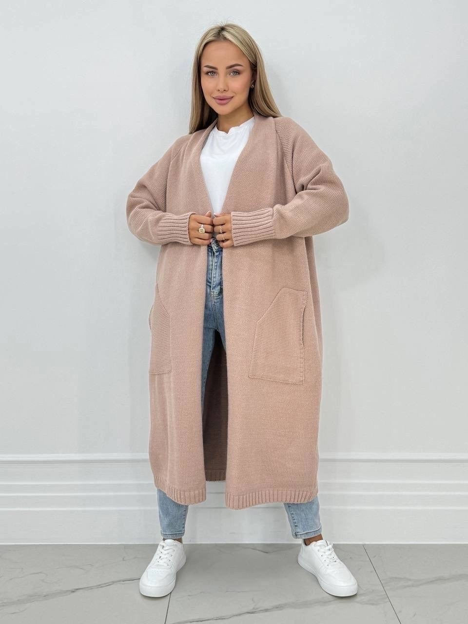 базовый длинный вязаный кардиган,кардиган,кардиган теплый kotam 252110410,кардиган теплый kotam,кардиган вязаное