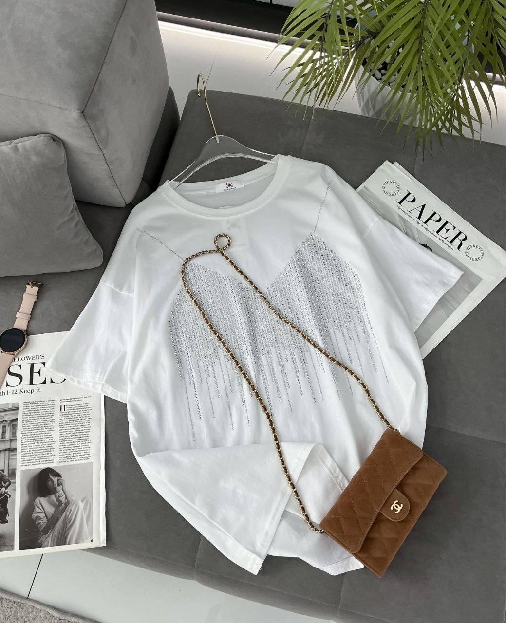 женская футболка,белая женская футболка,футболка стильная,футболки на лето,футболки оверсайз женские