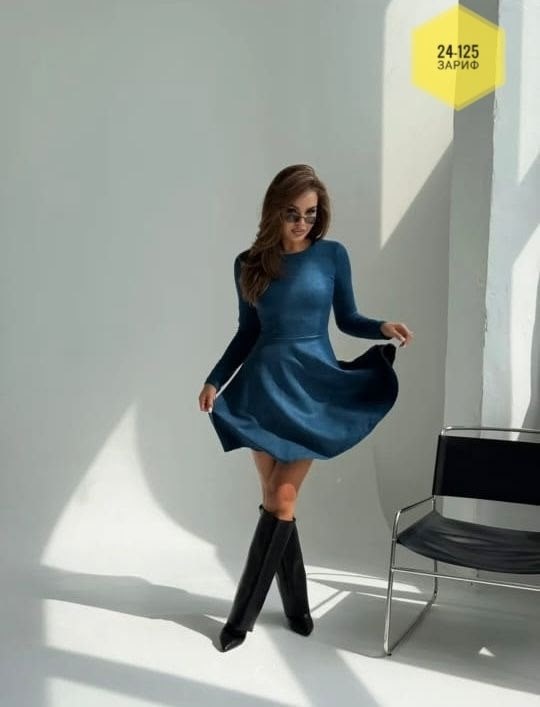 платье из спандекса под замшу,платье замшевое трапеция мини,платье из замши,замшевое платье мини,замшевое платье