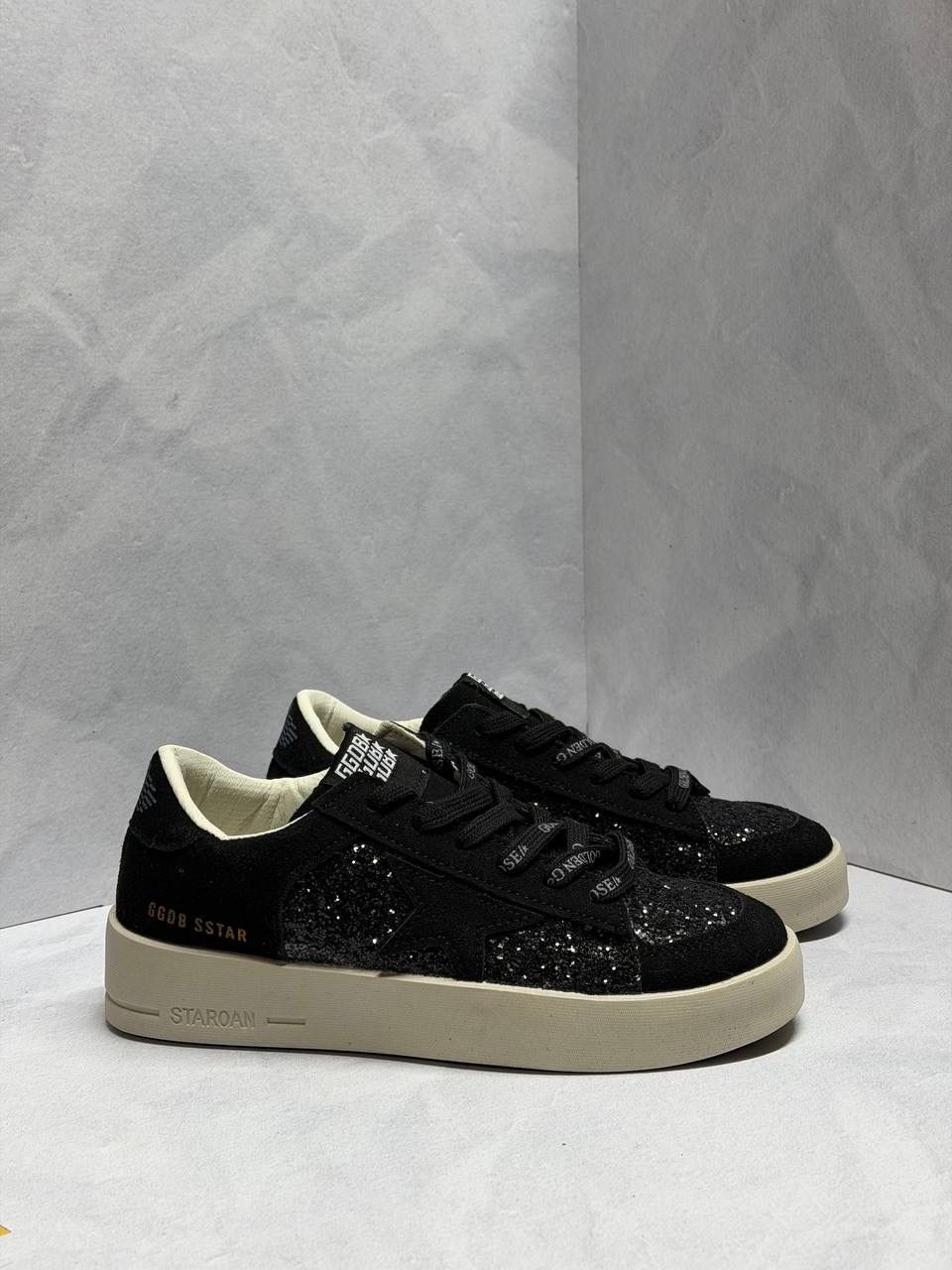 golden goose black glitter hi star sneakers,голден гус кеды черные,кеды golden goose,black glitter golden goose sneakers,golden goose femme sneakers ball star black glitter
