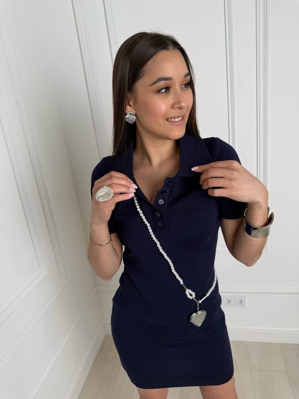 стильное платье,платье трикотажное,синее трикотажное платье,платье женская,платье трикотажное мини