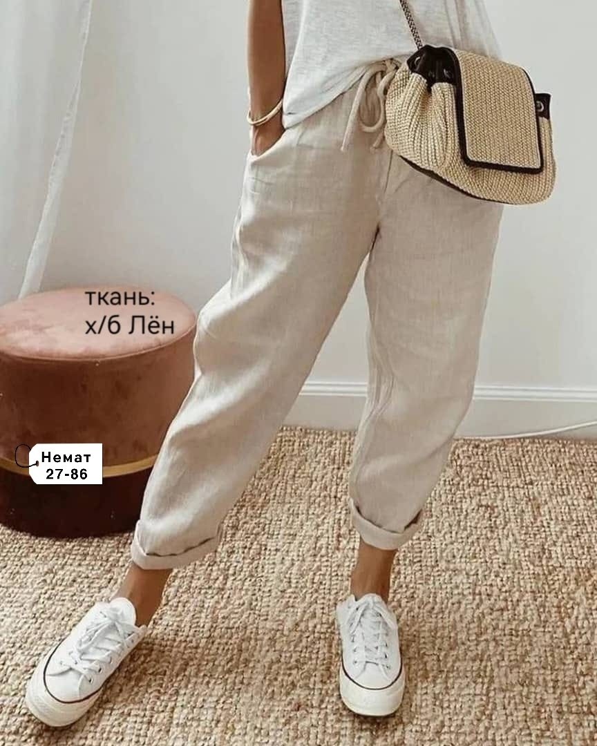 женский брюки,повседневные брюки,брюки женские из хлопка и льна,штаны лен,брюки летние женские