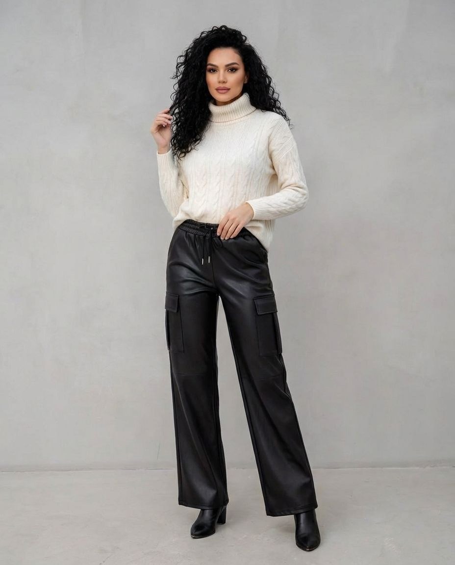 брюки из экокожи женские,прямые брюки из экокожи,брюки из экокожи,кожаные брюки,брюки палаццо из экокожи