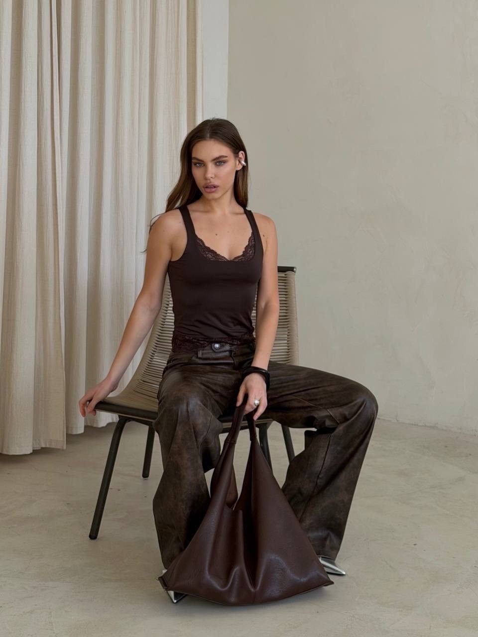 женские кожаные брюки,брюки модные,женские брюки,широкие брюки