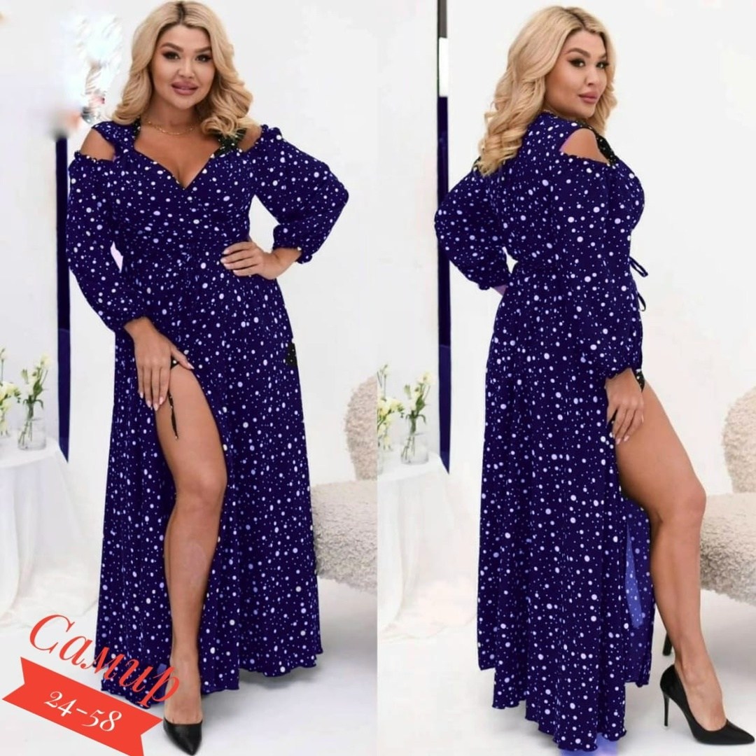 платье большие размеры,женские платья длинные,длинное платье в горошек,женское летнее платье,женское платье больших размеров