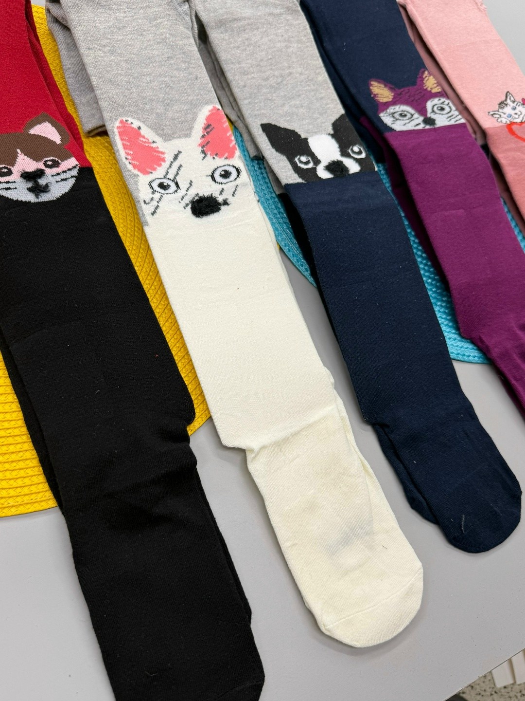 колготки с кошками роза 9906,колготки детские,детские колготки с кошками,колготки для девочек,колготки детские для девочек