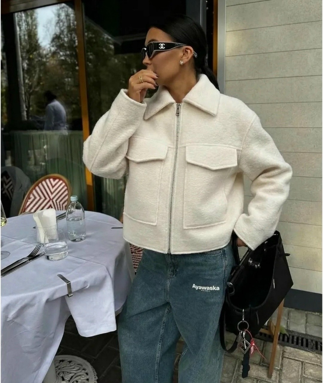 укороченная куртка букле zara экрю,кардиган,кардиган альпака,женская куртка