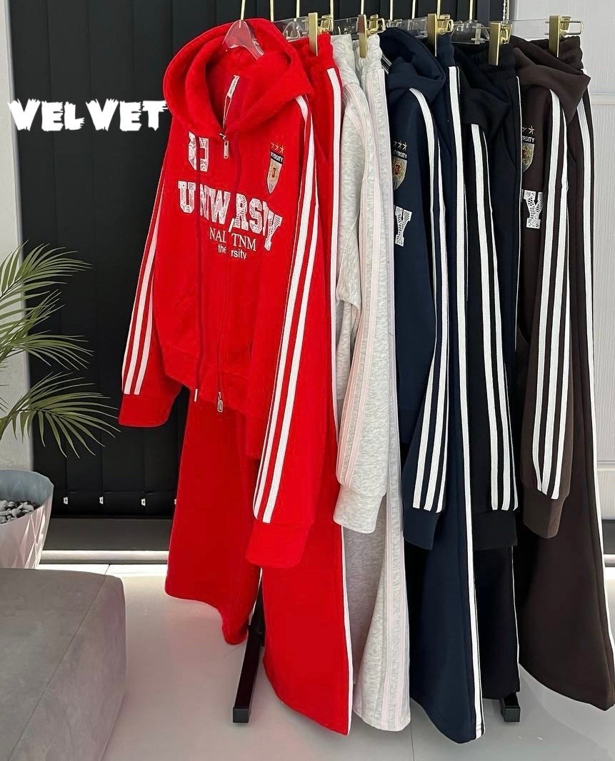 костюм спортивный женский,спортивный костюм,бархатный костюм,loro piana женский красный костюм