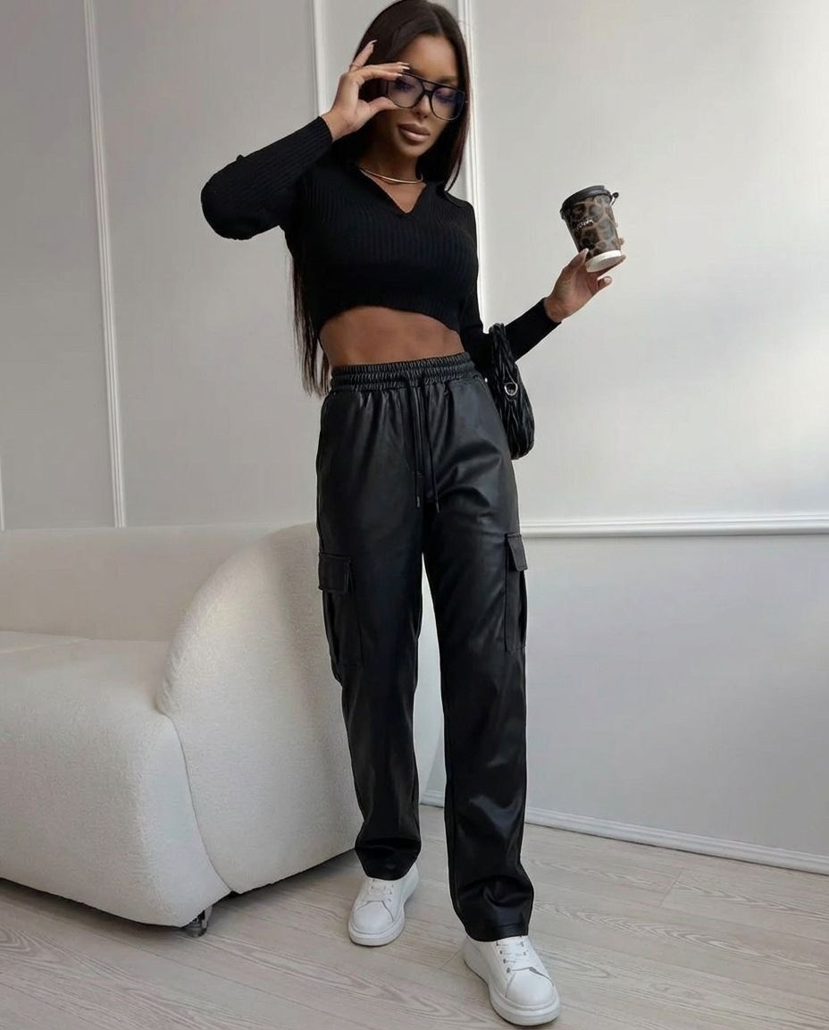 брюки из экокожи женские,прямые брюки из экокожи,брюки из экокожи,кожаные брюки,брюки палаццо из экокожи