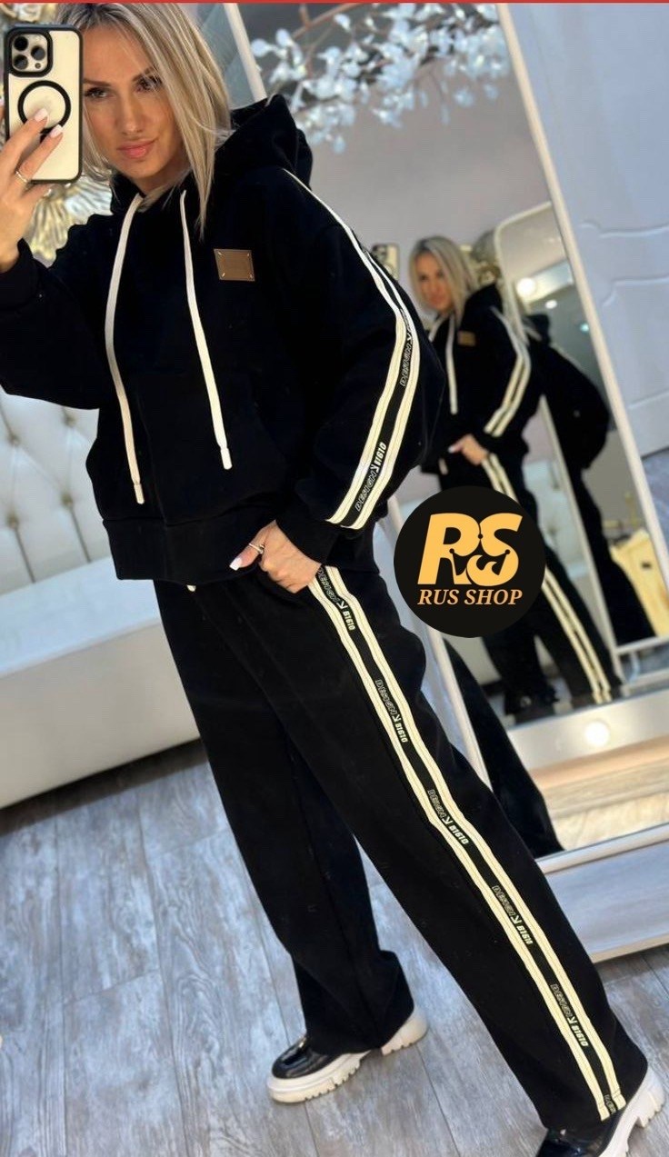 велюровый костюм чемпион,костюм с лампасами,женские костюмы на флисе,женский спортивный костюм велюр чёрный с лампасами,костюм спортивный женский