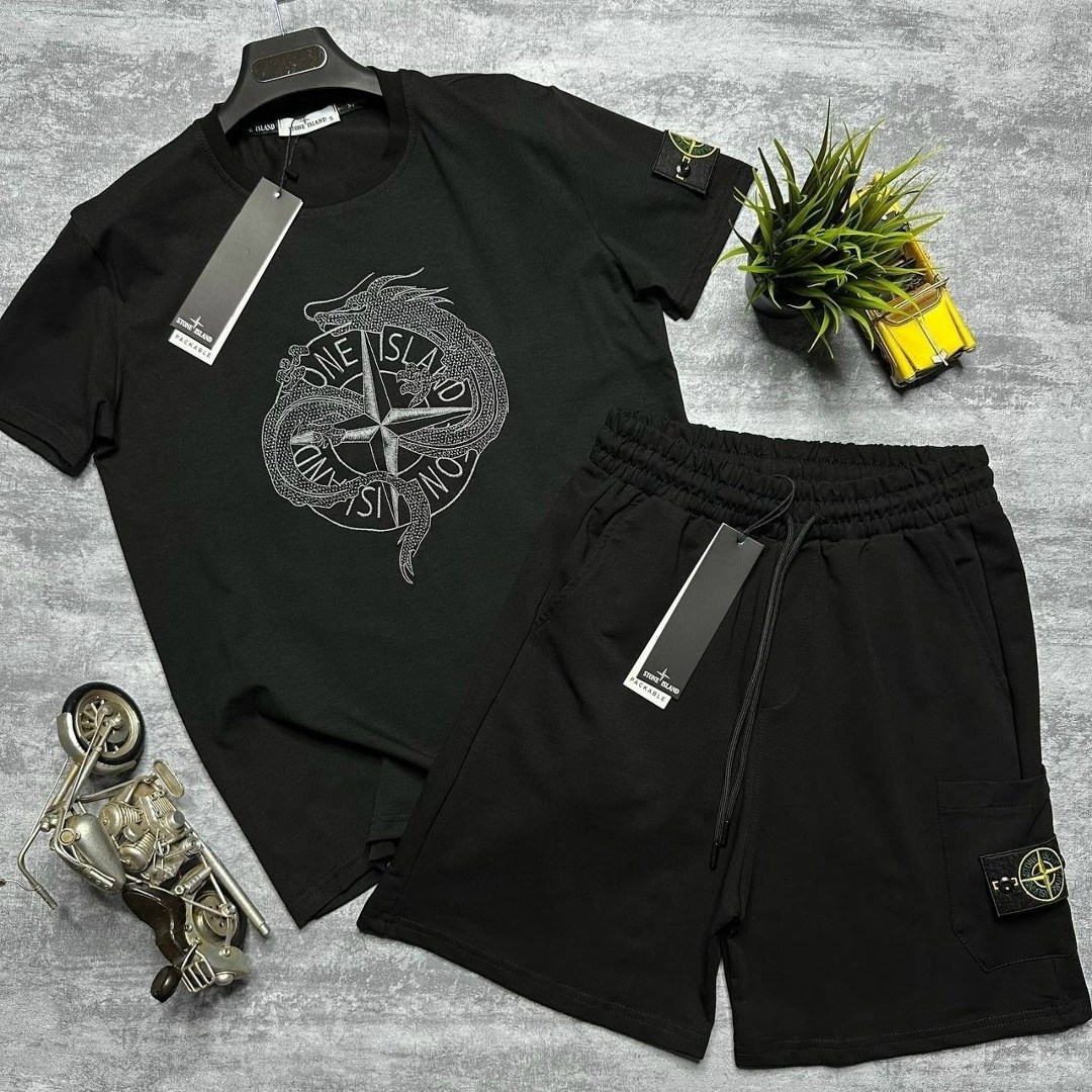 костюм футболка шорты,спортивные костюмы мужские,костюм с шортами мужской,костюм с шортам,спортивный костюм stone island