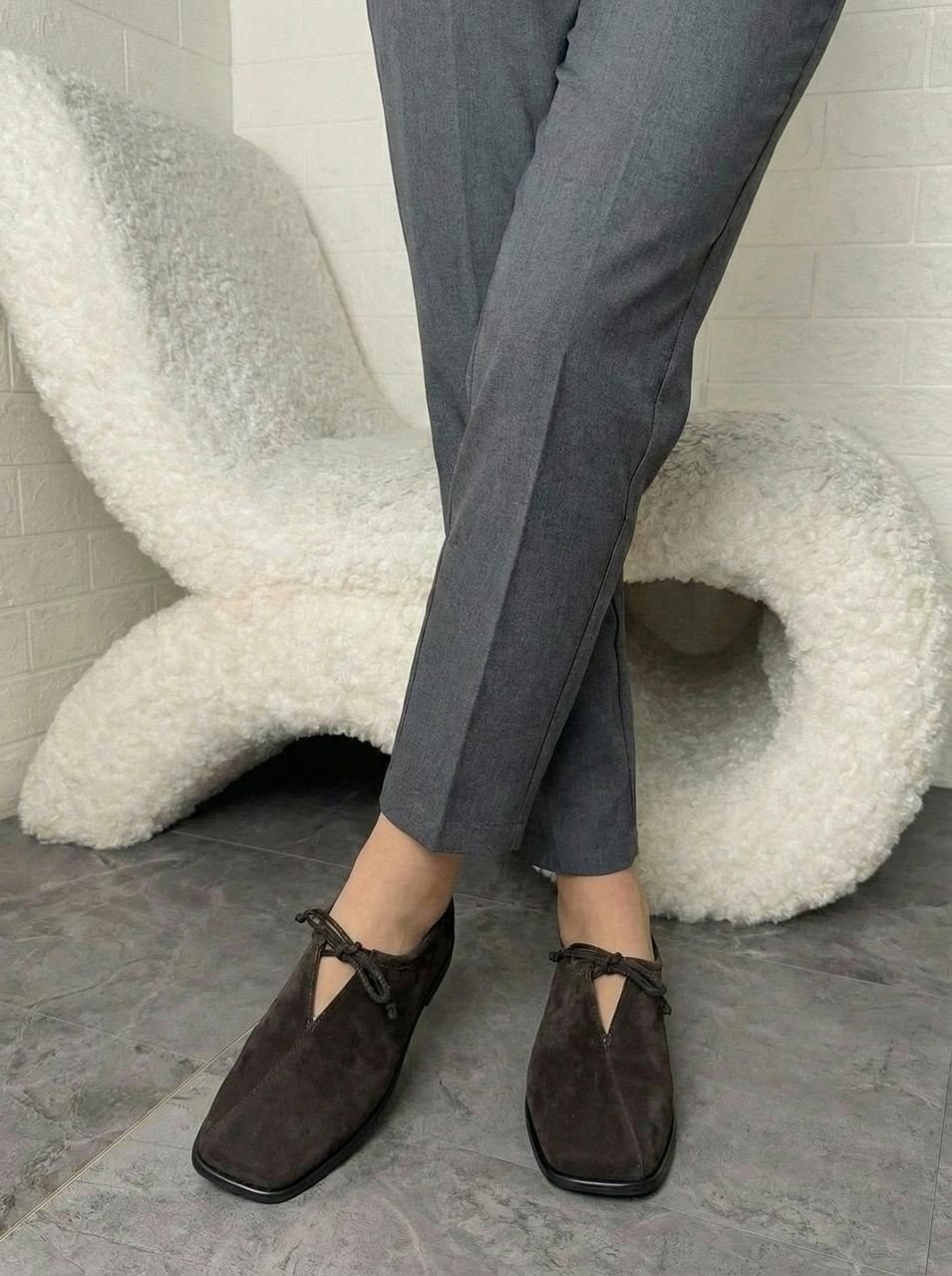 повседневные туфли,женская ,лоферы женский,замшевые лоферы,лоферы тенденс женские серые замша