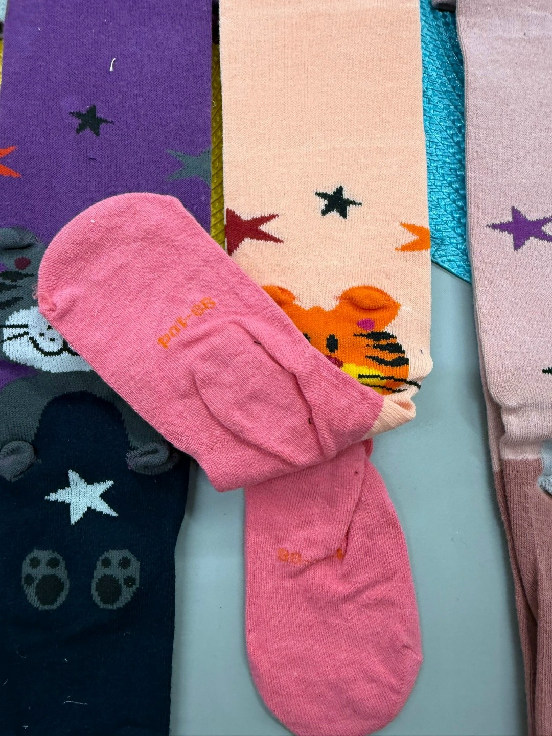 колготки детские,колготки детские махровые,колготки для девочек,колготки с кошками роза 9906,детские колготки для девочек