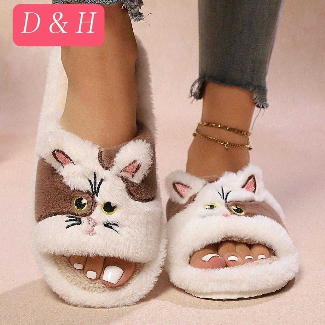 cat slippers женские легкие пушистые домашние тапочки,тапочки домашние женские,модные тапочки,домашние тапочки,женские тапки