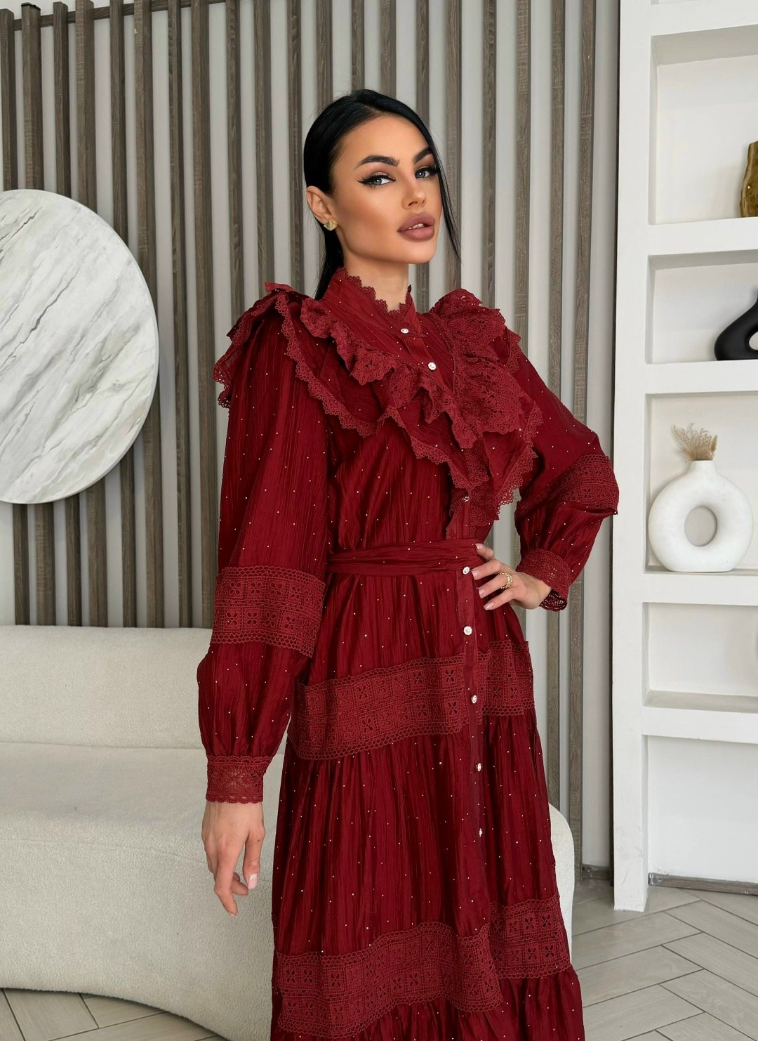 модное платье,платье стиль,платье женская,платье кружевное,бордовое платье