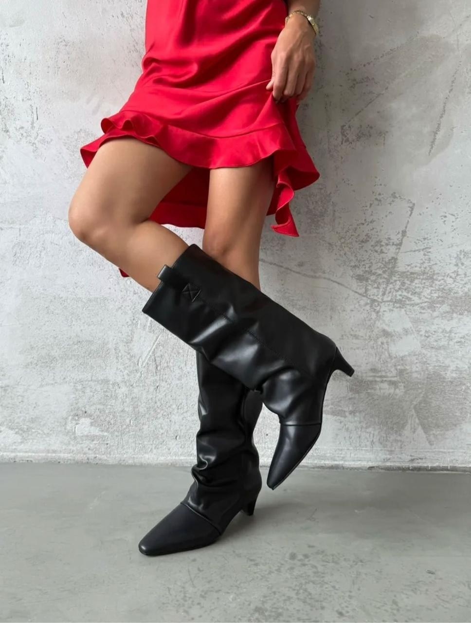 сапоги модные,сапоги на каблуке,женские сапоги до середины икры,сапоги,высокие сапоги женские