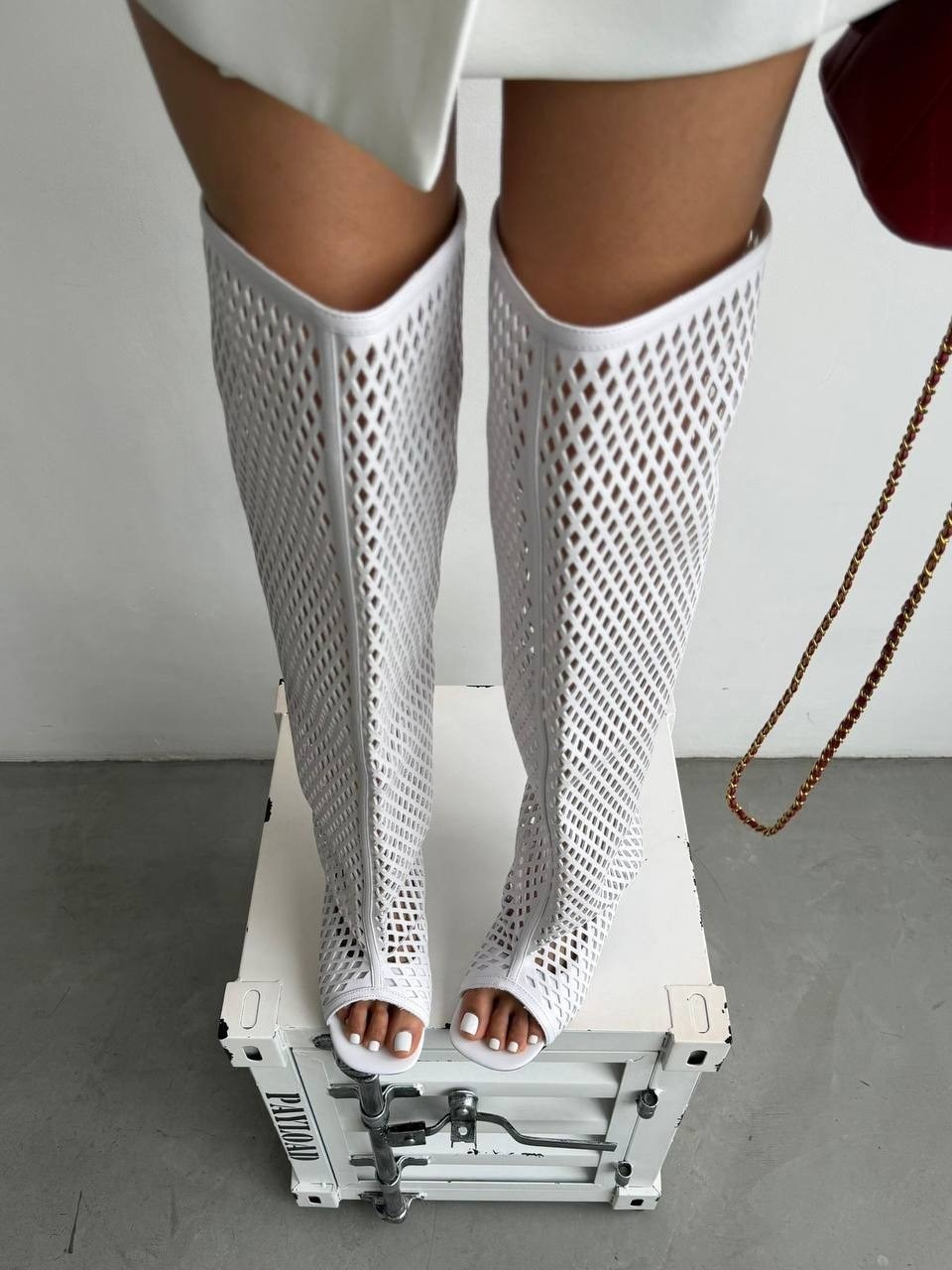 летние сапоги,сапоги каблуки,модные сапоги,сапоги вязаные,летние сапоги женские