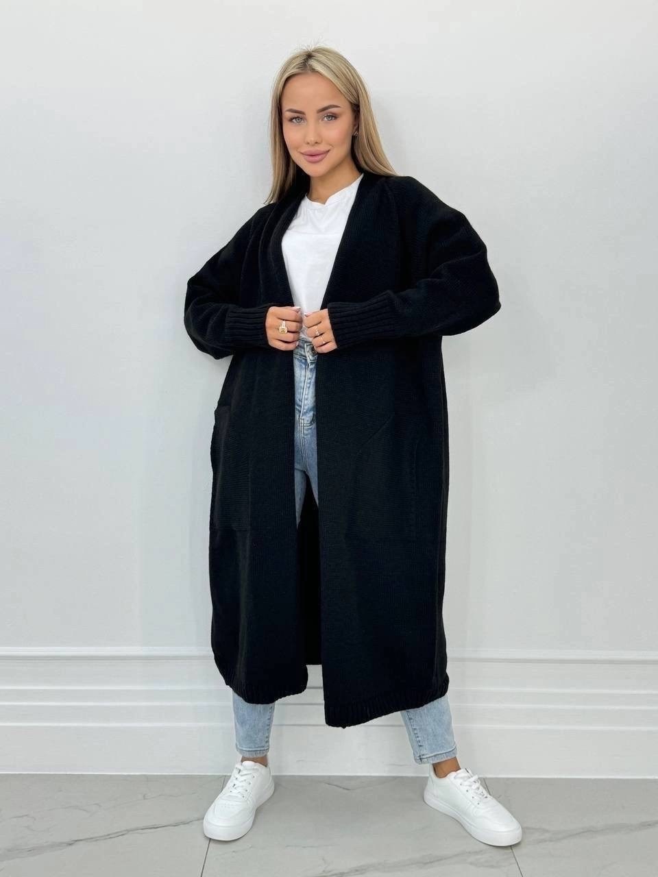 базовый длинный вязаный кардиган,кардиган,кардиган теплый kotam 252110410,кардиган теплый kotam,кардиган вязаное