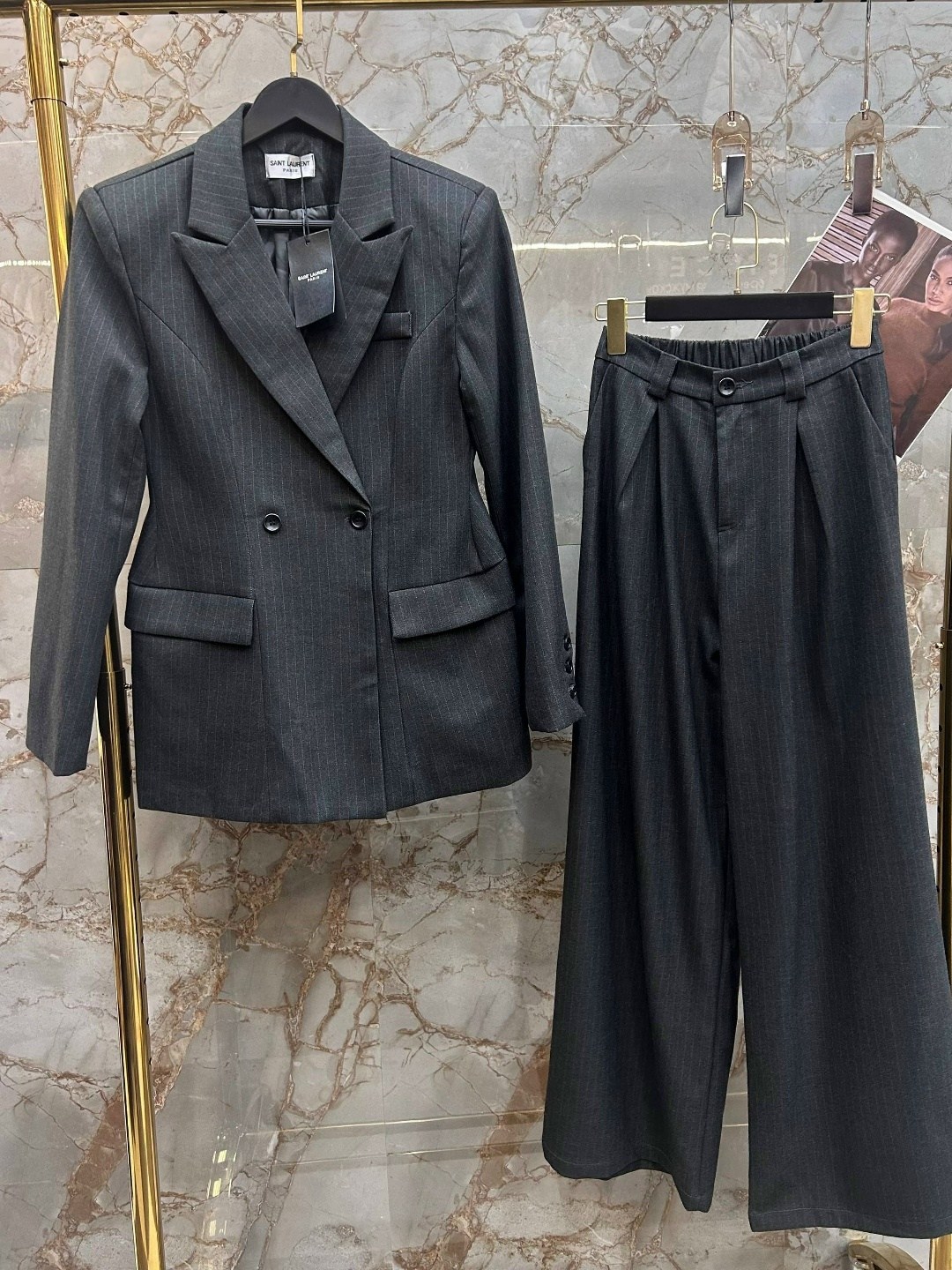 костюм брючный женский,костюм брючный классический,брючной костюм,брючный костюм 2058 серый amberastyle,женские костюмы