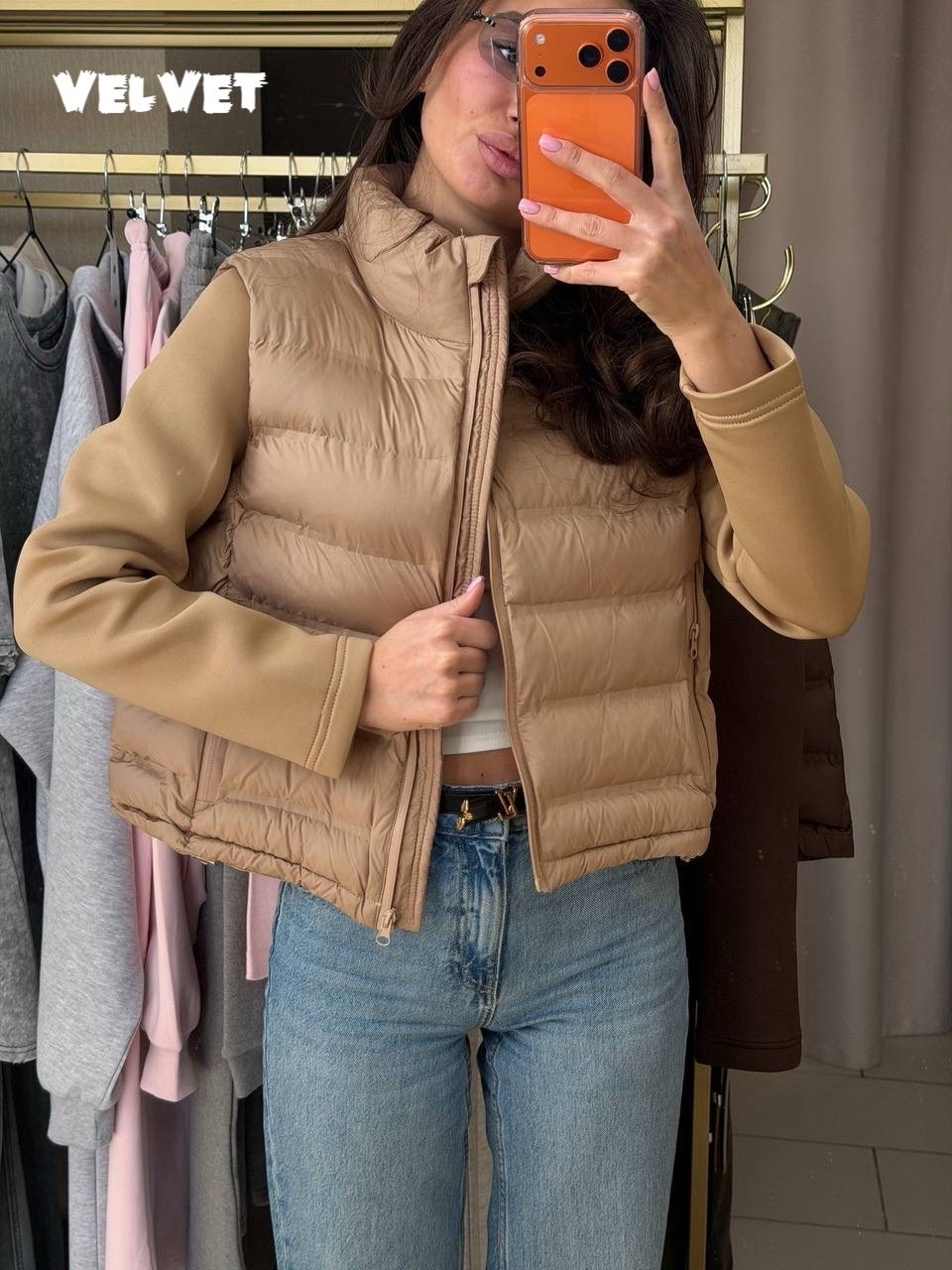 жилетка женская,коричневая жилетка женская,жилет,жилетка,теплая куртка