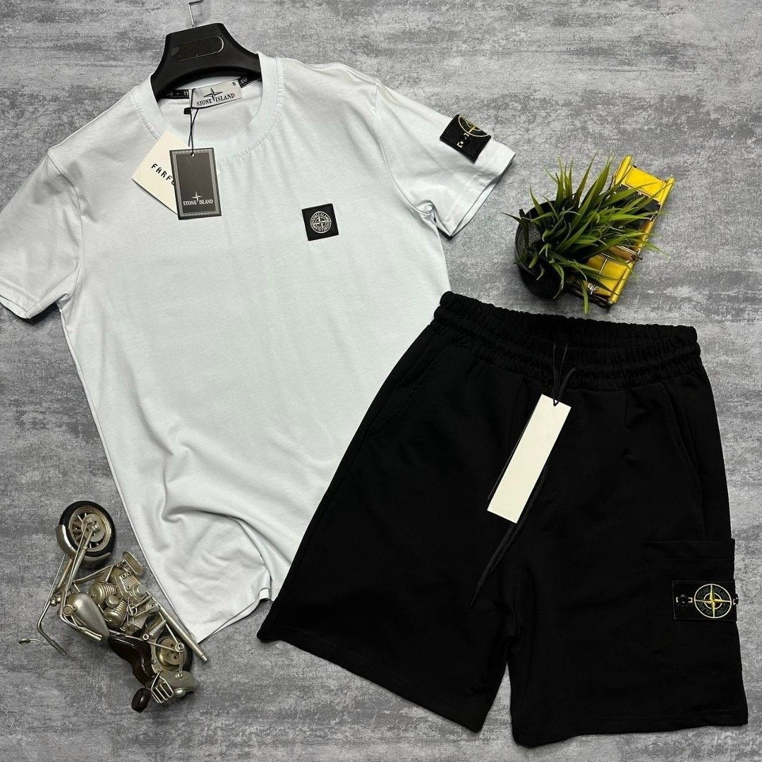 костюм футболка шорты,спортивные костюмы мужские,костюм с шортами мужской,костюм с шортам,спортивный костюм stone island