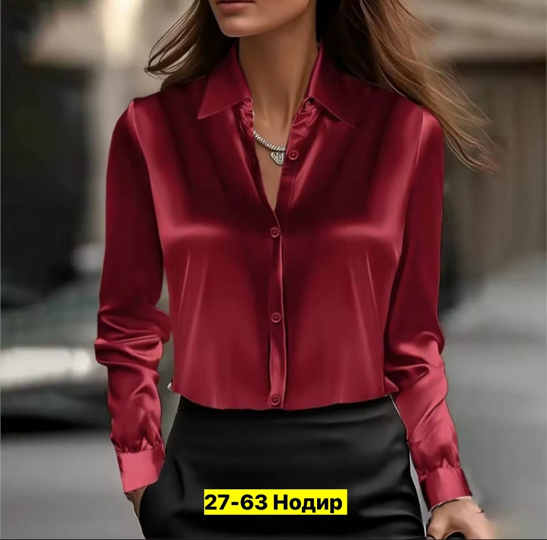 блузка из шелка,блузка женская мода однотонная атласная шелковая рубашка с длинными рукавами,женская шелковая рубашка,блузка женская летняя,женская атласная рубашка