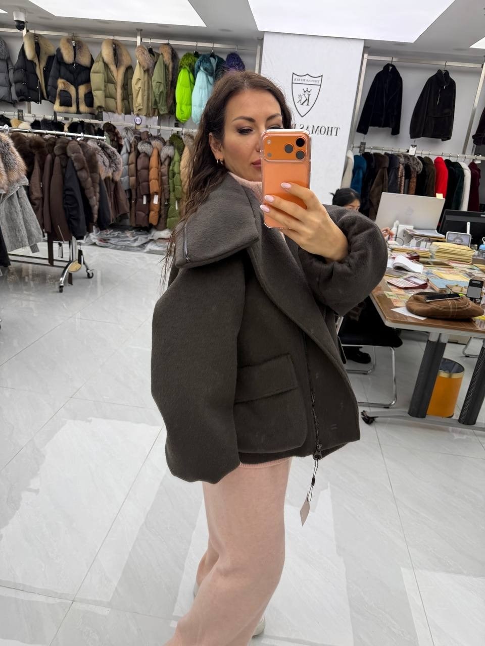 дубленка оверсайз,пальто кашемир,женская куртка,дубленка укороченная,куртка