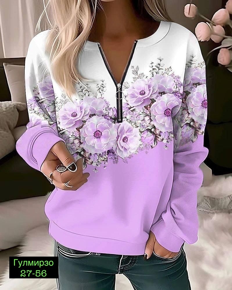 женское толстовка,женская кофта,свитшот женская,свитшот с цветочным принтом,толстовка с цветочными