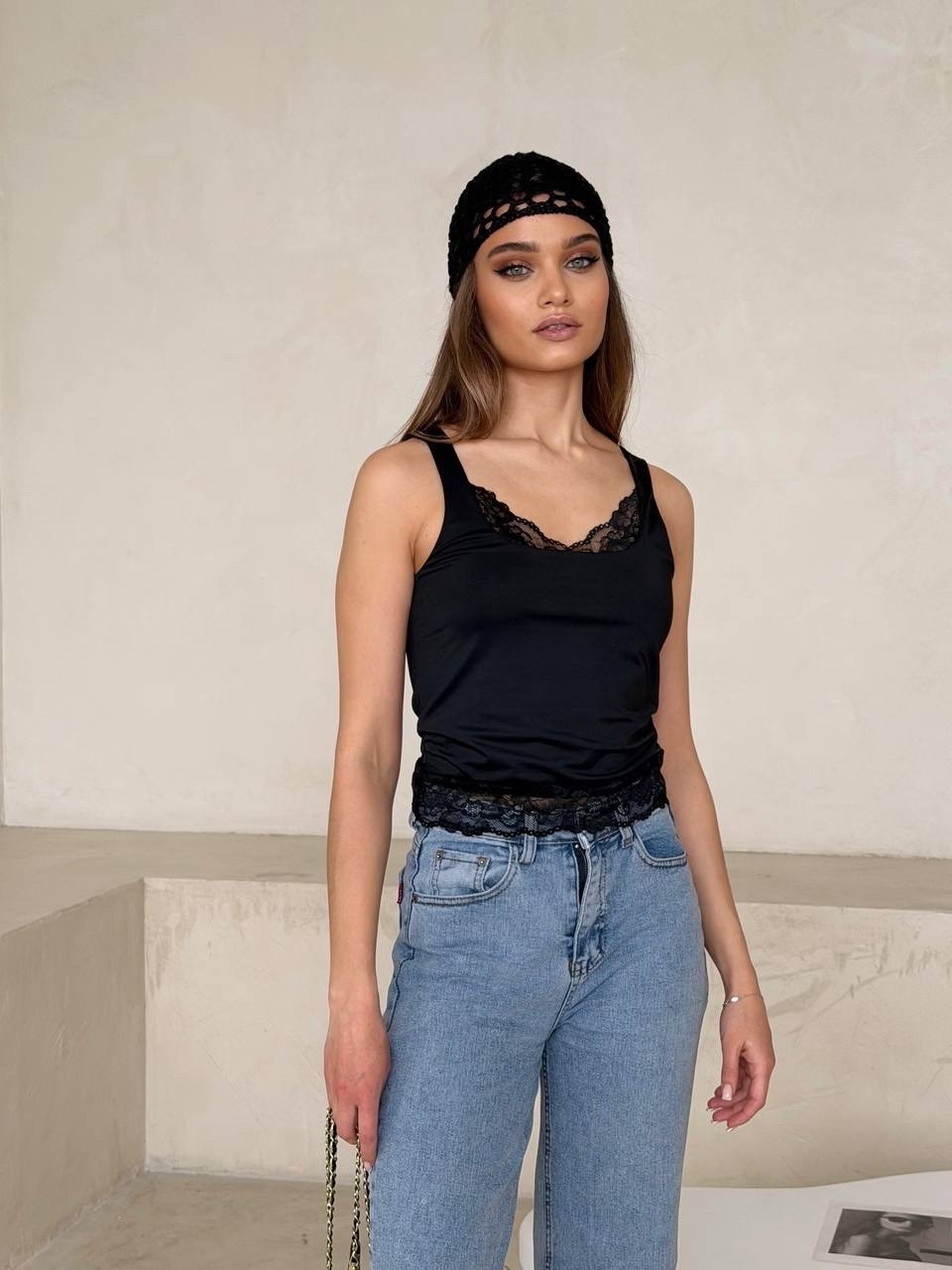 майка с кружевами,женская майка с кружевом,майка женская,майка бельевая с кружевом,майка женская черная