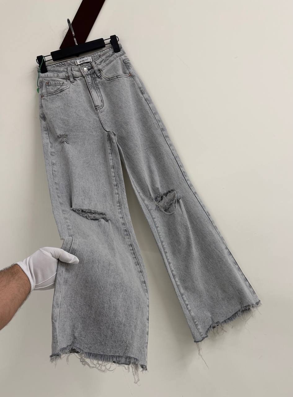 широкие джинсы,рваные джинсы,джинсы женские nk lab серые,серые джинсы широкие,джинсы