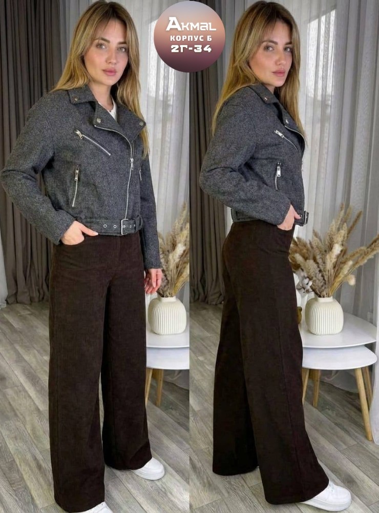 брюки широкие вельветовые,брюки женские широкие,брюки женские,брюки вельветовые широкие lina grazki,модные брюки