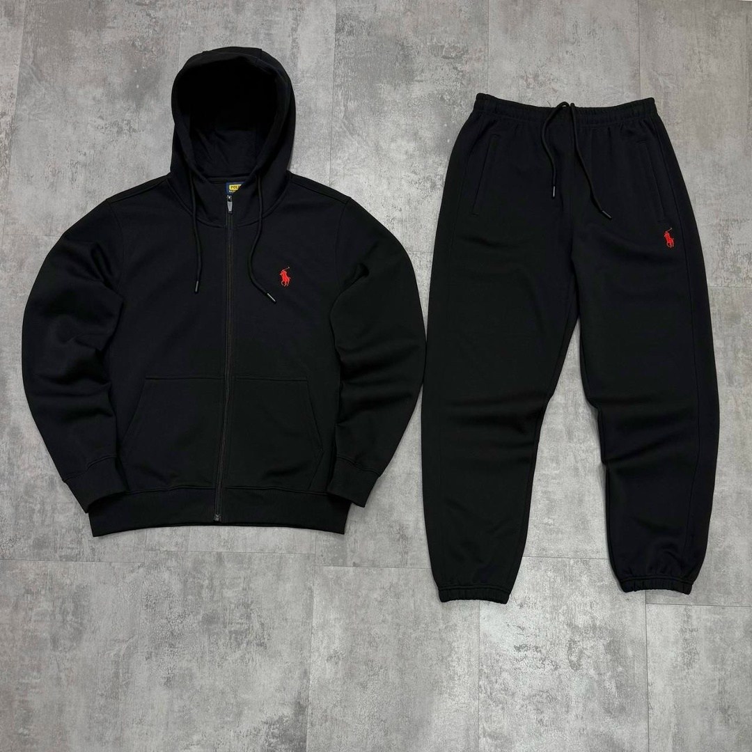 black ralph lauren sweatsuit,мужской спортивный костюм polo ralph lauren из хлопка и флиса черный,спортивные костюм,спортивный костюм polo ralph lauren мужской