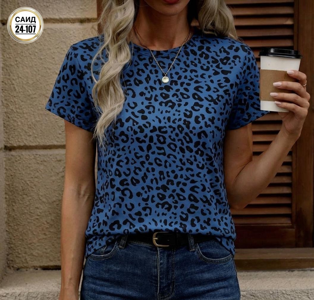 футболка с леопардовым принтом,леопардовая футболка,женская футболка с леопардовым принтом,женская футболка с леопардовым принтом и коротким рукавом,женская летняя футболка леопардовый короткий рукав