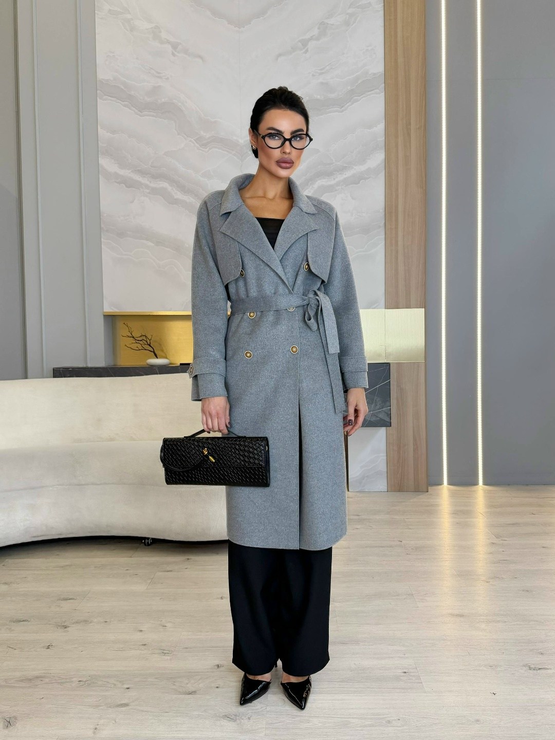 пальто зимнее длинное meltem,стильное пальто,женское пальто,серое пальто для женщин,пальто демисезонная