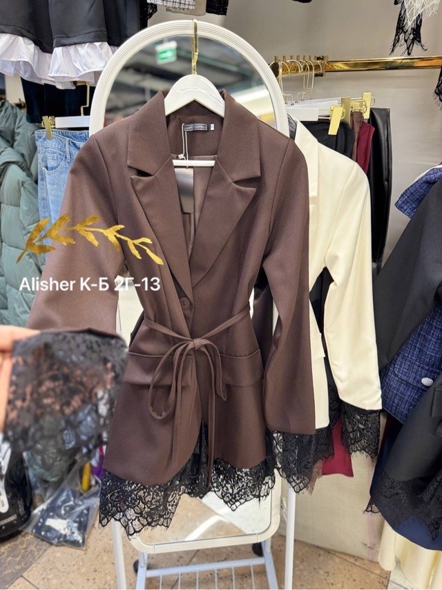 женский пиджак,одежда для женщин,женский костюм,платье-пиджак,платье пиджак с гипюром