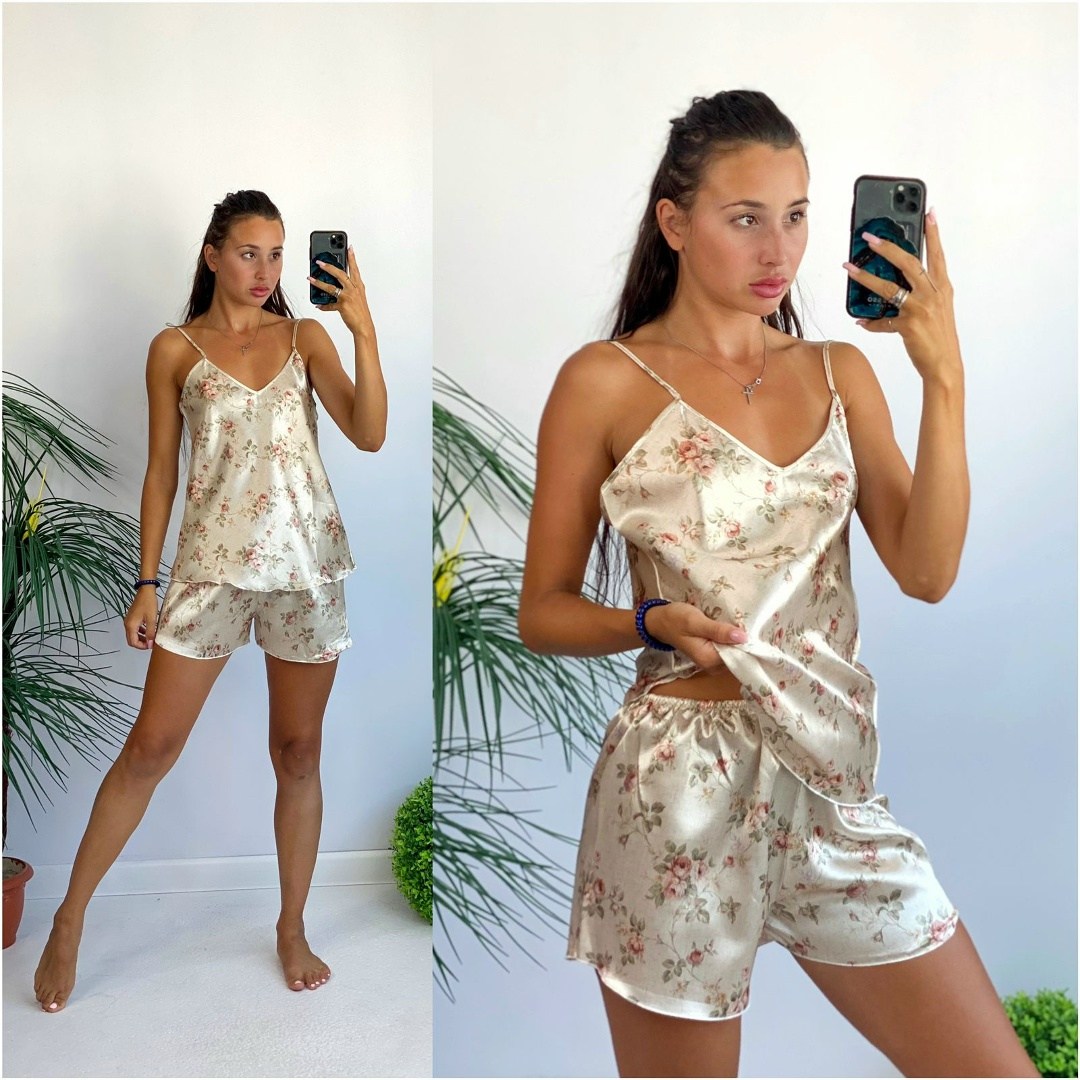 женская пижама,пижама комплект,пижама женская топ,женская пижама топ с шортами,пижама женская с шортам