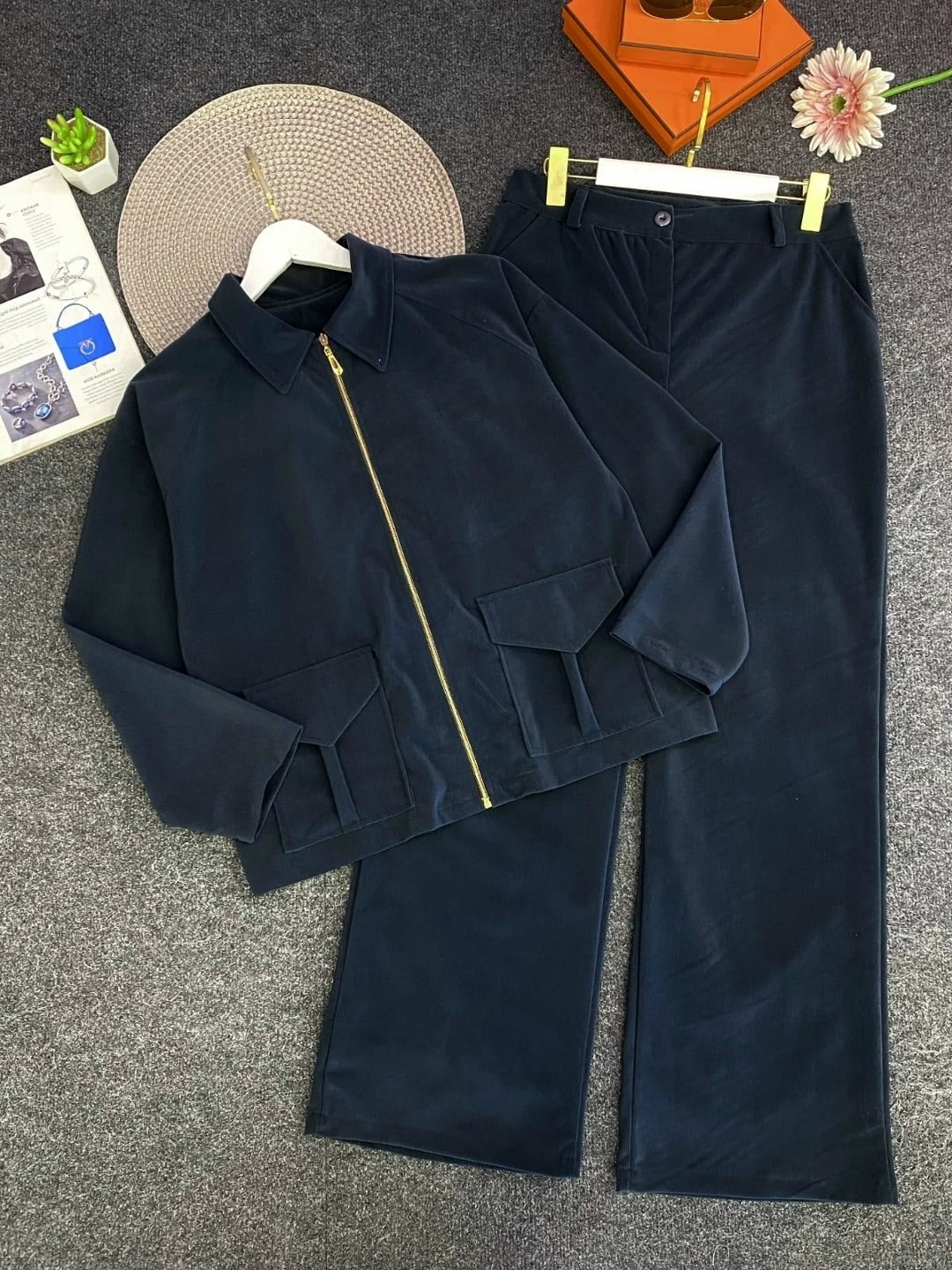 трикотажный костюм,костюм брючный трикотажный оверсайз margo collection,брючный комплект,жакет и брюки,полупальто