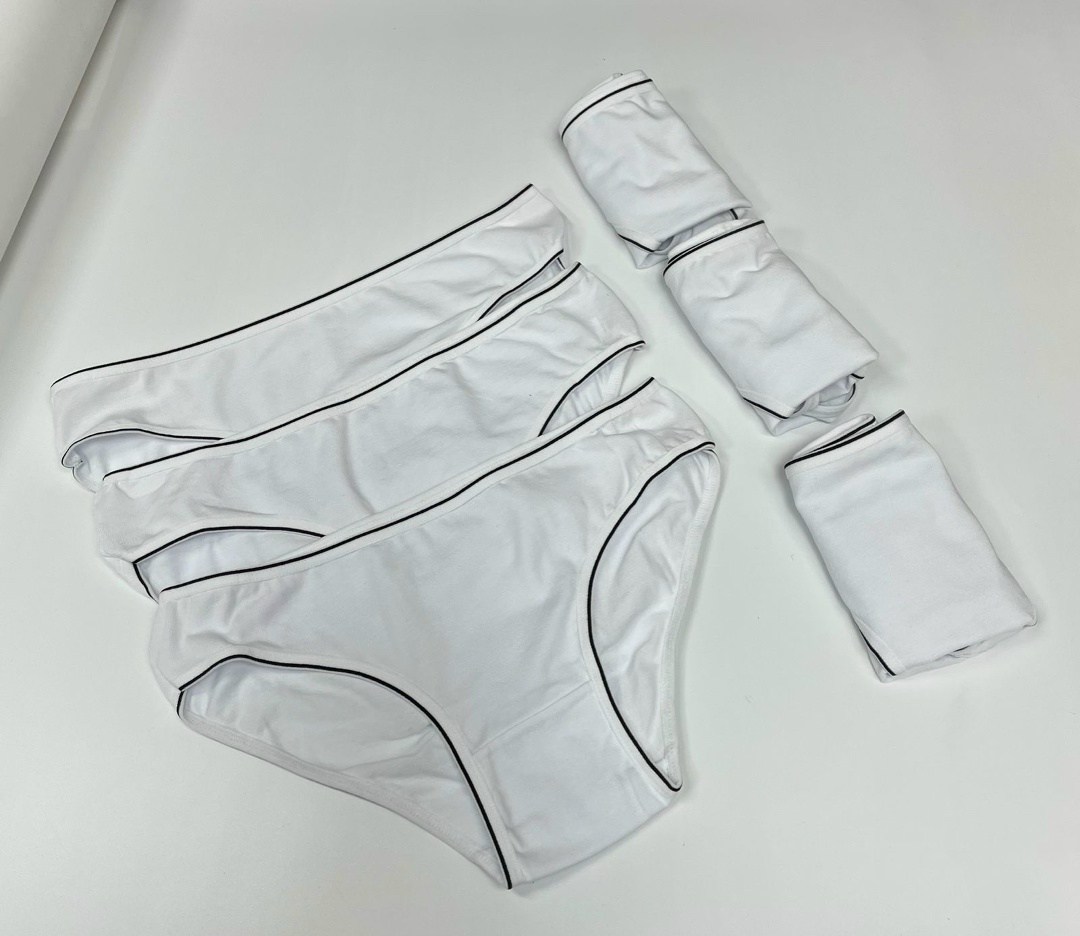 комплект женских трусов,женские хлопковые трусы,хлопковое нижнее белье,комплект трусов,белые трусы женские