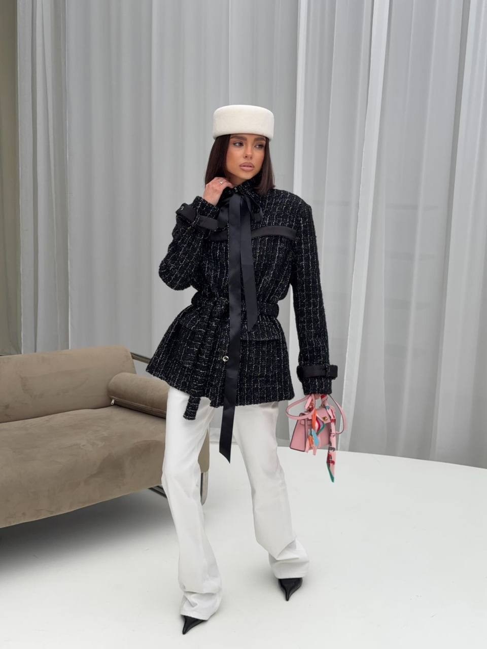 пиджак оверсайз без воротника с поясом itmy 270514126,жакет с поясом,зимняя пальто,твидовые костюмы