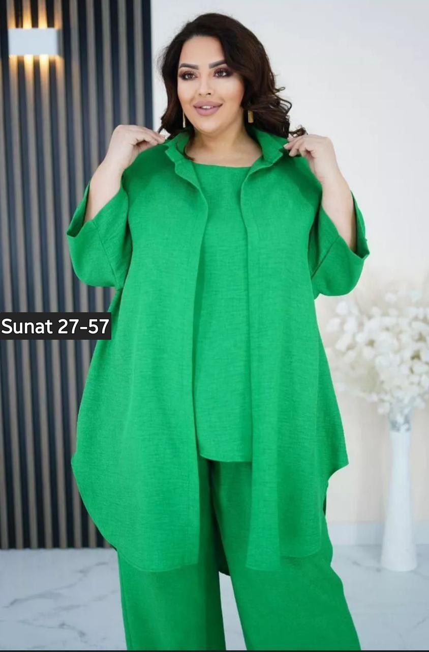 нарядный брючный костюм,женские костюмы больших размеров,женские костюмы брючные,костюм брючный большие размеры,костюм жатка женский летний брючный