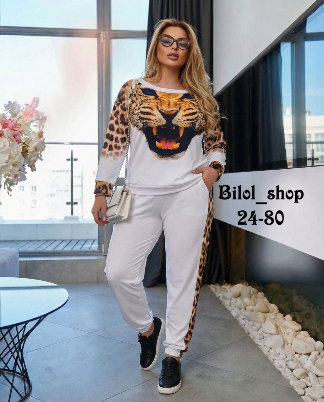 костюм женский,леопардовые костюмы,леопардовый трикотажный костюм,леопардовый летний костюм,женский костюм на флисе