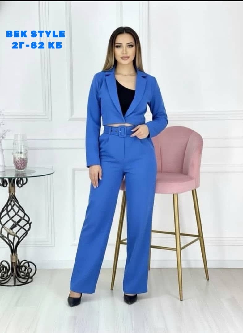 костюм брючный,брючный костюм женский,костюм женский,женский брючный костюм ультрамарин,костюм с брюками