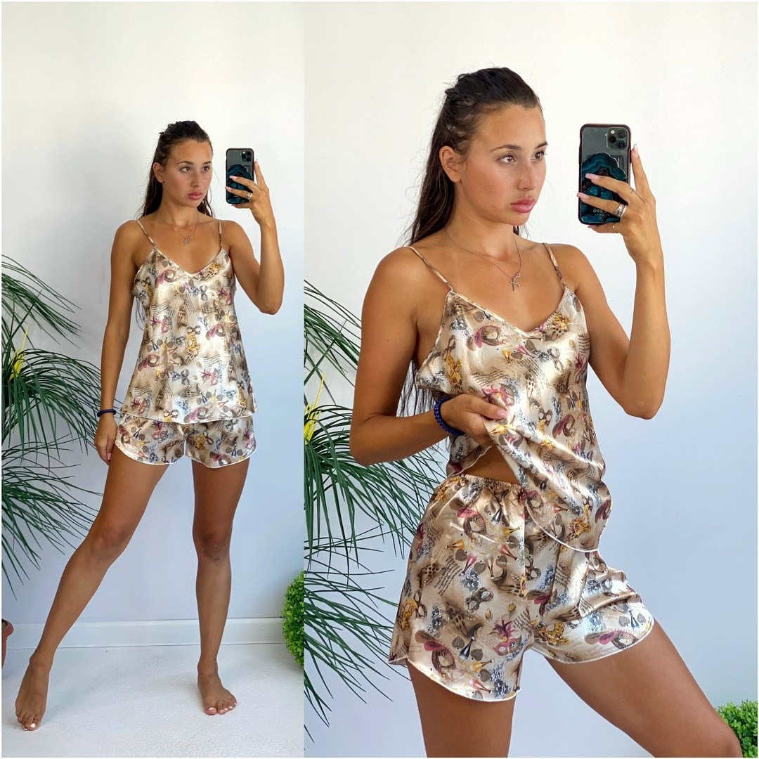 женская пижама,пижама комплект,пижама женская топ,женская пижама топ с шортами,пижама женская с шортам