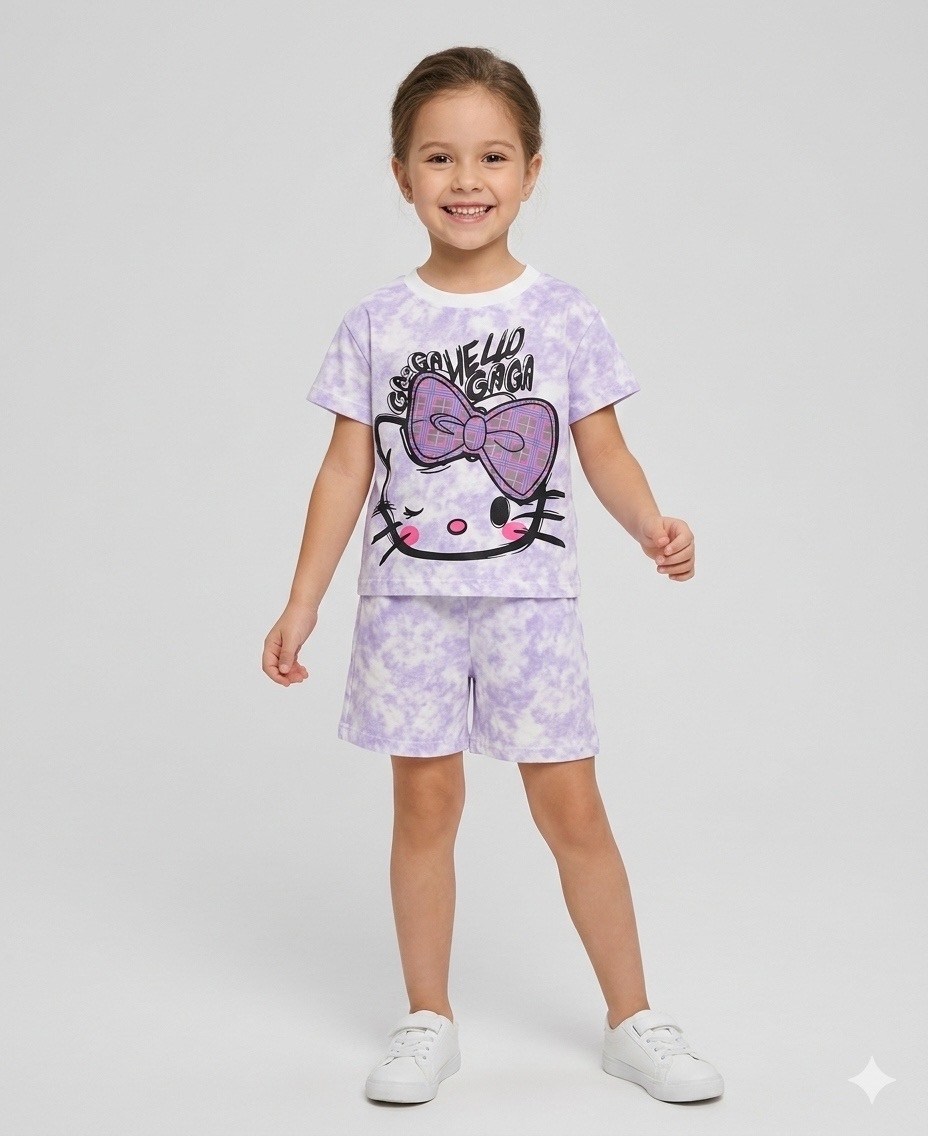 пижама для девочки luneva,пижама для девочек,одежда для девочки,lc waikiki пижамный комплект,костюм для девочек