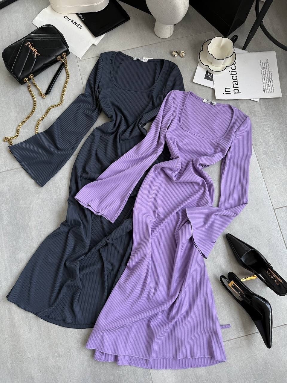 черное платье с широкими рукавами,длинное платье лапша m1 - черный,модное сексуальное однотонное платье макси в рубчик с рукавами-трубой,длинное платье с широкими рукавами,длинное платье лапша