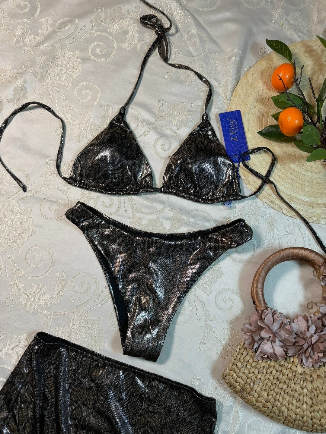 купальник женские,купальник женский сексуальный,металлизированный купальник,бикини купальные,купальник из трех предметов