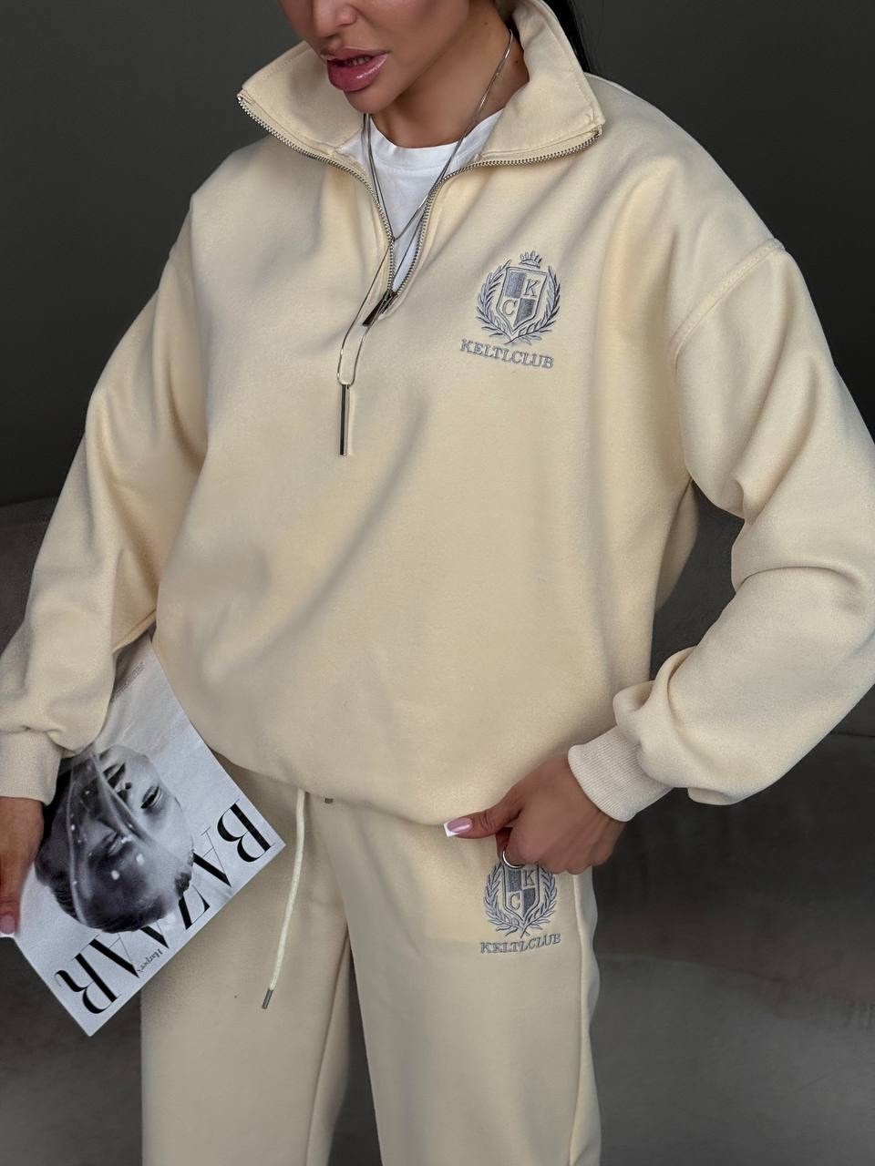 костюм спортивный,спортивный костюм женский на флисе,спортивный костюм женский,костюм спортивный брючный на молнии ос им хаим,женские костюмы