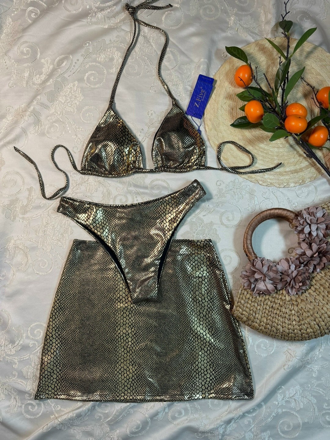 купальник женские,купальник женский сексуальный,металлизированный купальник,бикини купальные,купальник из трех предметов