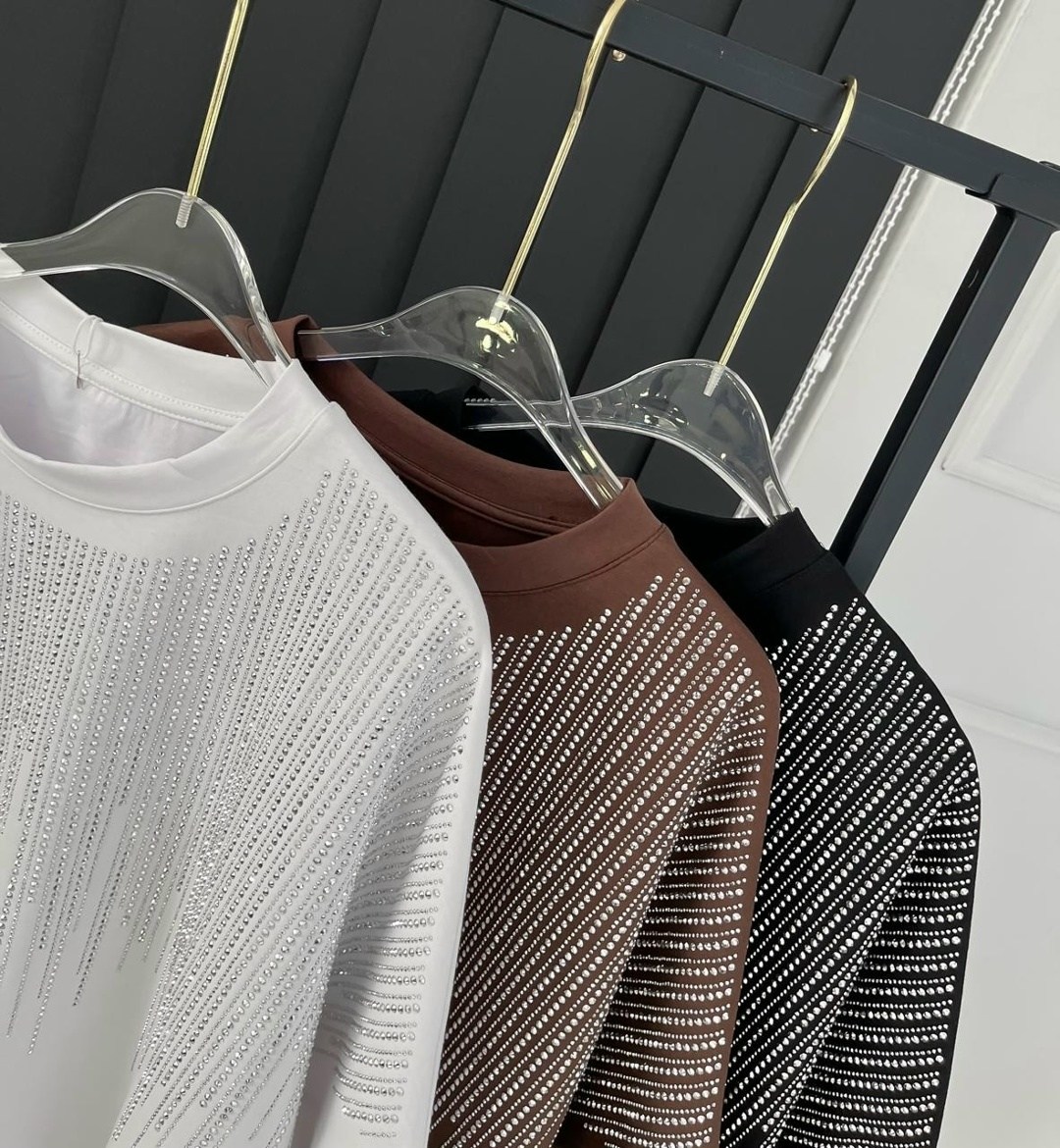 футболка со стразами оверсайз shein collection 223267776,женская футболка,,футболка базовая со стразами оверсайз odmir 302929248