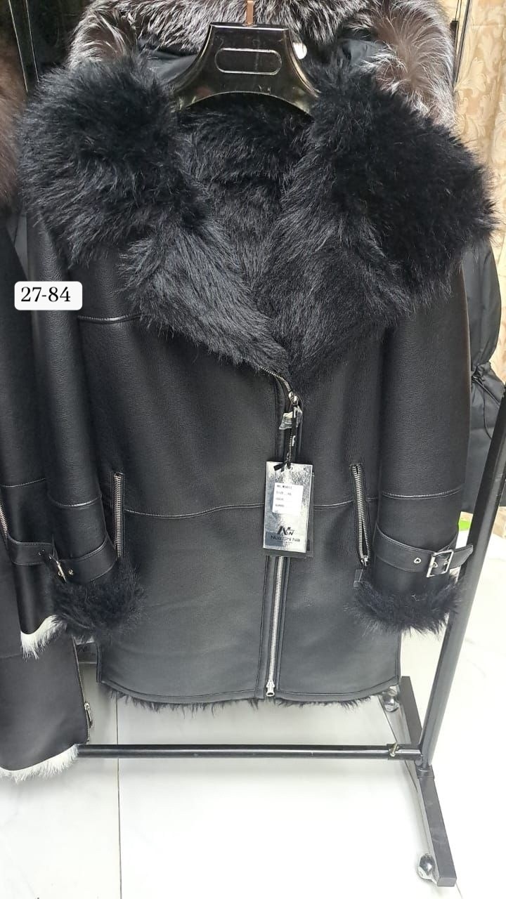 дубленка женская,aftf basic дубленка черная авиатор,дубленка,дубленка стелла росса,дубленка авиатор